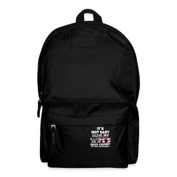 ES IST NICHT EINFACH, DAS ARMBONBON MEINER FRAU ZU SEIN - Rucksack - Schwarz - Vorne
