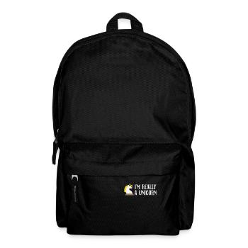 Je suis vraiment une licorne drôle arc-en-ciel dictons magiques - Sac à dos - noir - Devant
