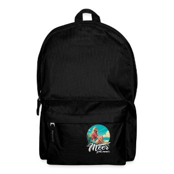 The sea always goes on holiday trips - Backpack - black - Front