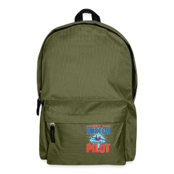 Ai-je mentionné que je suis pilote - Sac à dos - vert olive - Devant