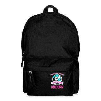 Einhörner sind großartig Ich bin großartig Ich bin Einhorn Spaß - Rucksack - Schwarz - Vorne