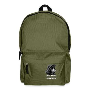 Just A Girl Who Loves Poodles - Rucksack - Olivgrün - Vorne