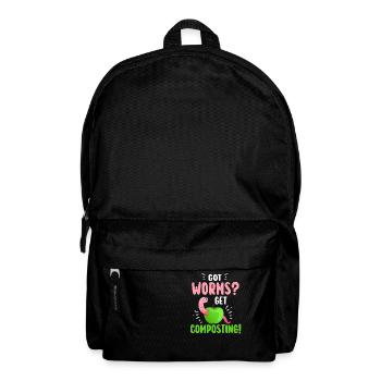 Vermicompost Fermier Vermicompost Mignon Hommes Femmes - Sac à dos - noir - Devant