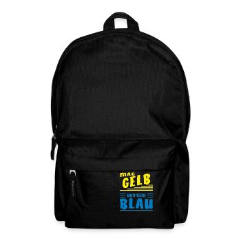 LIKES YELLOW AND NOT BLUE - Backpack - black - Front