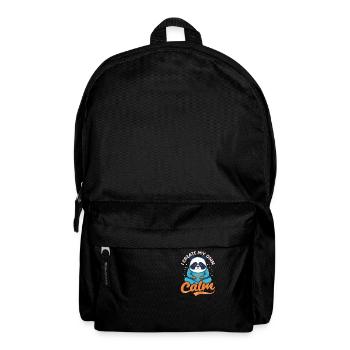 Drôle d’amateur de yoga Panda Créer mon propre calme - Sac à dos - noir - Devant
