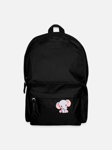 Elefanten Elefant - Rucksack - Schwarz