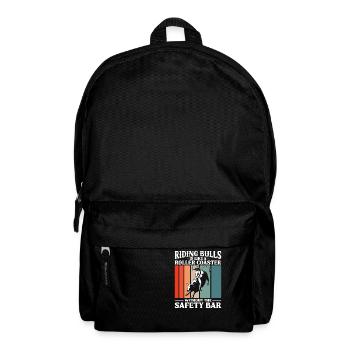 Bullenreiter Rodeo Western Cowboy Bull Riding - Rucksack - Schwarz - Vorne