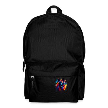 Splash Art coloré Chien de berger belge Groenendael - Sac à dos - noir - Devant