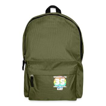 Lustige Gay Pride - 35. Geburtstag 35 BDay Lesbisch - Rucksack - Olivgrün - Vorne