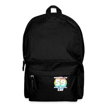 Lustige Gay Pride - 59. Geburtstag 59 BDay Lesben - Rucksack - Schwarz - Vorne