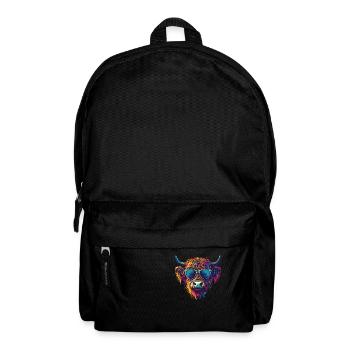 Schottisches Hochlandrind Highland Cattle - Rucksack - Schwarz - Vorne