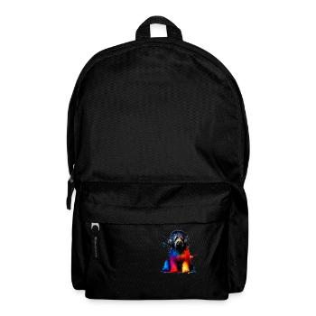 Bunte Splash Art Kopfhörer Briard Briards - Rucksack - Schwarz - Vorne