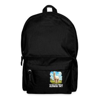 Alpaca Alpacas Alpaca - Backpack - black - Front