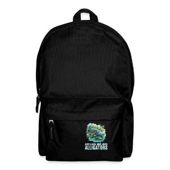 Alligatoren Alligator - Rucksack - Schwarz - Vorne