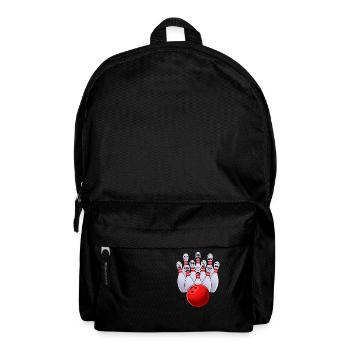 Bowler Sport Hobby Bowling Pin - Backpack - black - Front