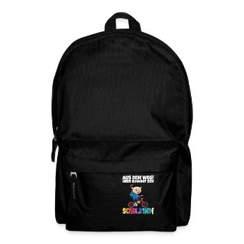 Schulkind 2024 Einschulung Schulanfang - Rucksack - Schwarz - Vorne