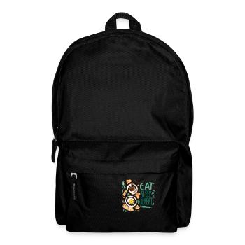 EAT SLEEP REPEAT - Backpack - black - Front