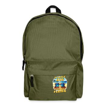 SCHOOL OUT FOR THE HOLIDAYS - Backpack - olive green - Front