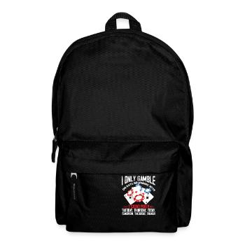 I only gamble on days beginning with T Casino - Backpack - black - Front