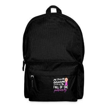 My favorite season is the fall of the patriarchy - Backpack - black - Front