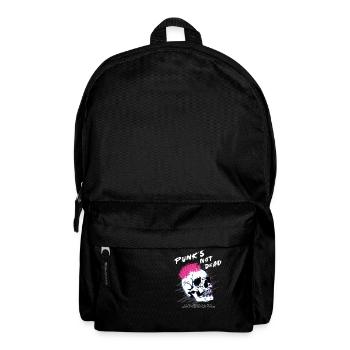 Punks Not Dead - Skull Punk Rock Music - Old - Backpack - black - Front