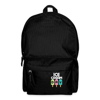 Ice Cream Day Summer Scoop Cone - Rucksack - Schwarz - Vorne