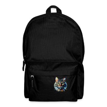 Polygon Art Bengal Cat - Backpack - black - Front