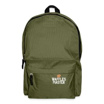 Waffle Lover Gifts - Backpack - olive green - Front