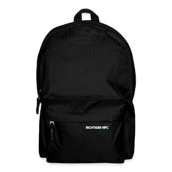 Real NPC Boy – Gamer Humor and Style - Backpack - black - Front