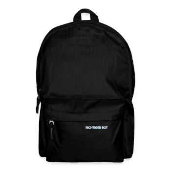 Richtig bot – Humour et style gamer - Sac à dos - noir - Devant