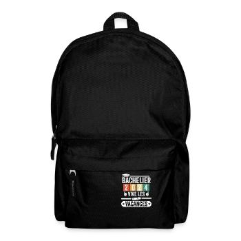 Cadeau Bachelier Bac 2024 vive les vacances - Sac à dos - noir - Devant