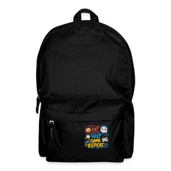 EAT SLEEP PLAY GAME THEN REPEAT - Backpack - black - Front