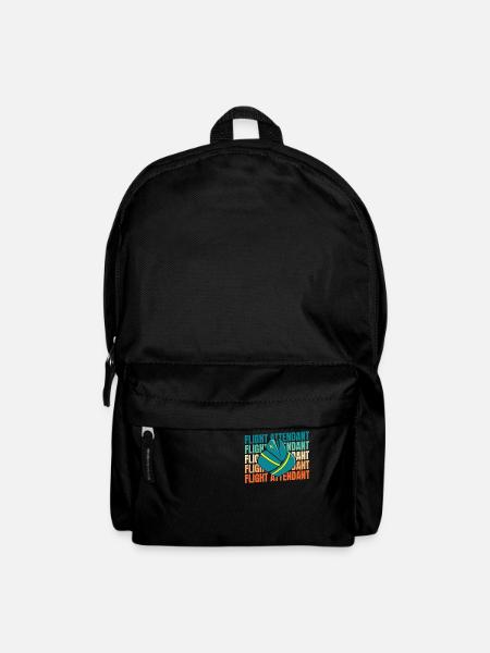 Flugbegleiter Stewardess - Rucksack - Schwarz
