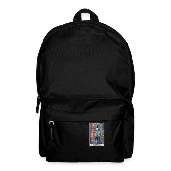 Tarotkarten Tarotkarte Justice Gerechtigkeit - Rucksack - Schwarz - Vorne