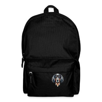 Geometrische Kunst Gordon Setter Setter Setter - Rucksack - Schwarz - Vorne