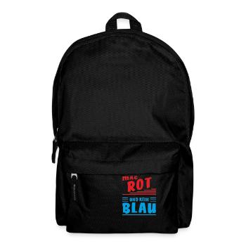 MAG ROT UND KEIN BLAU - Rucksack - Schwarz - Vorne
