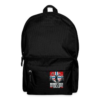 Norway 2024 Deer Moose Nature Lofoten - Backpack - black - Front