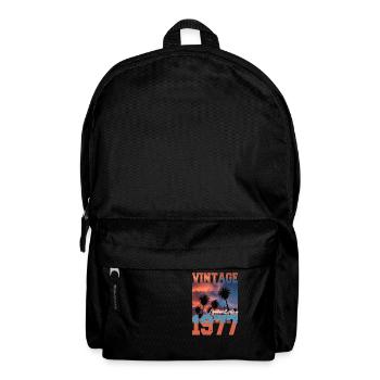 1977 Vintage Limited Edition Palmen Geboren 1977 - Rucksack - Schwarz - Vorne