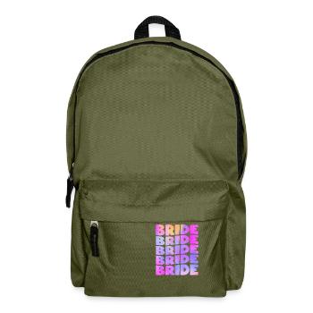 Braut Braut Junggesellenabschied - Rucksack - Olivgrün - Vorne