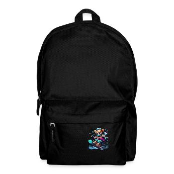 Cute Snowboarder Dog - Rucksack - Schwarz - Vorne