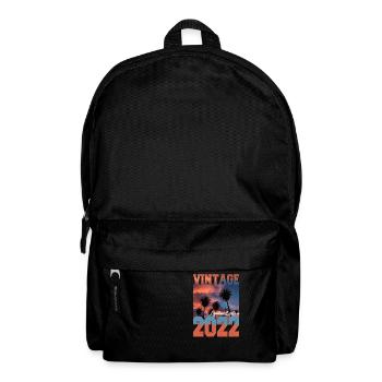 2022 Vintage Limited Edition Palmen Geboren 2022 - Rucksack - Schwarz - Vorne