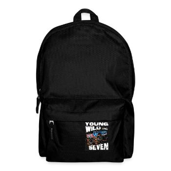 Monster Truck 7. Geburtstag Boy Party - Jung, - Rucksack - Schwarz - Vorne