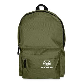 Jamais mieux, drôle d’artisan, d’entrepreneur, - Sac à dos - vert olive - Devant