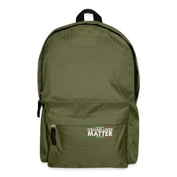 Italian Lives Matter - Backpack - olive green - Front