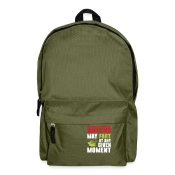Furz Furzen Pupsen - Rucksack - Olivgrün - Vorne