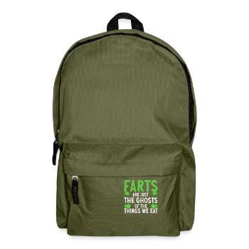 Furz Furzen Pupsen - Rucksack - Olivgrün - Vorne