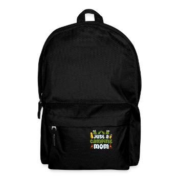 Tent Camping Camping Just A Camping Mom - Backpack - black - Front