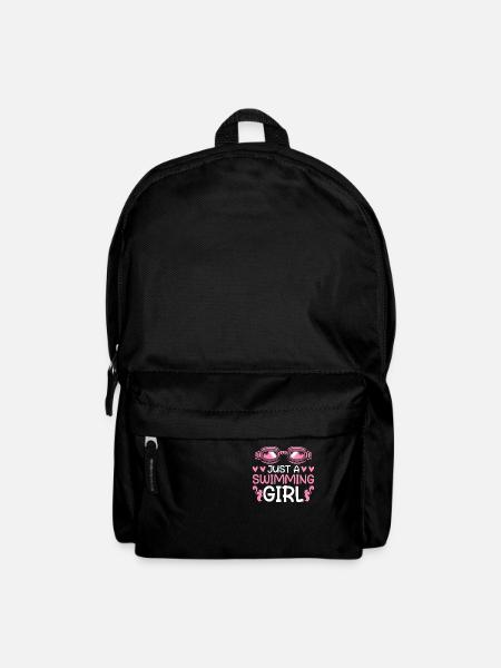 Swimming Swimmer Just A Swimming Girl - Backpack - black