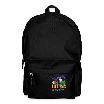 Dad Is My Name Lifting Is My Game - Rucksack - Schwarz - Vorne
