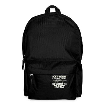 Entendu le coup de feu Jamais la cible Sniper - Sac à dos - noir - Devant